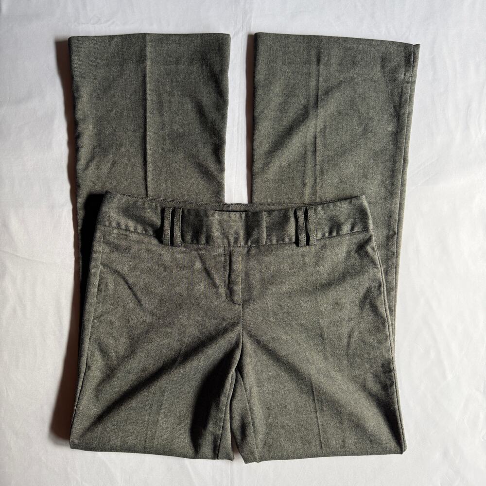 The Limited Cassidy Fit Gray Flare Dress Pants Sz 4 Office Siren Preppy Business